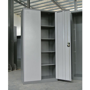Armoire de bureau métallique moderne à 2 portes, mobilier préscolaire avec application pour salle de sport, pour le rangement à domicile et en cuisine ou l'utilisation au bureau - Product Image 5