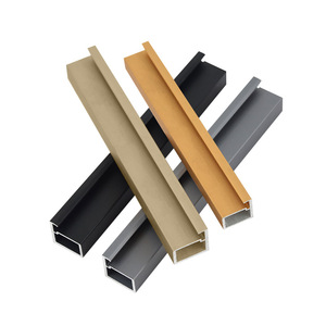 Armario Minimalista con Puertas de Vidrio y Marcos de Aluminio, Diseño Extremadamente Estrecho - Product Image 1