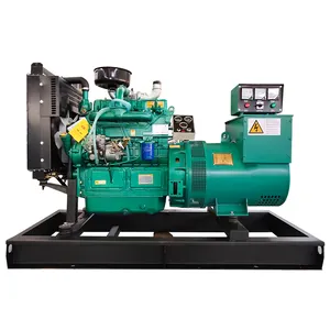 Generator diesel senyap tipe terbuka pendingin air kva 50hz 3 fase 30/40/50kW dengan mesin 3/2014