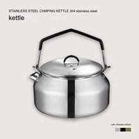 Bouilloire portable en acier inoxydable étanche indispensable pour les voyages en plein air randonnée pique-niques sac à dos cafetière cuisine en plein air