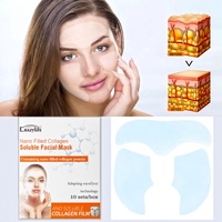 Crazylife Masques Solubles Visage et Yeux Modèle F004H de Guangzhou, Infusés d'Essence Nano, au Collagène Spun-Filament, Effet Instantané