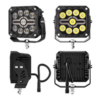 Projecteur de travail LED 47W 4 pouces 2875LM 375m longue portée blanc jaune spot DRL 9V-36V 6500K en aluminium moulé sous pression étanche IP68 IP69K