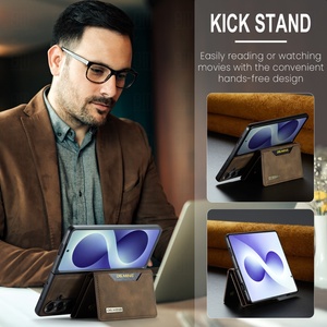 เคสโทรศัพท์หนัง PU แม่เหล็กแบบพับได้ ขายดี สำหรับ Samsung Z Fold 8 Ultra 3 4 5 6 7 พร้อมช่องใส่บัตร ตั้งได้ กันกระแทก - Product Image 3