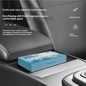 자동차 및 가정용 플라스틱 공기 청정기를 위한 고급 모던 솔리드 향수 밤 방향제 오래 지속되는 향기로운 냄새 제거 - Product Image 3