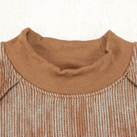 Personnalisé de haute qualité col rond patchwork Streetwear pull-over surdimensionné pull-over à tricoter pour hommes