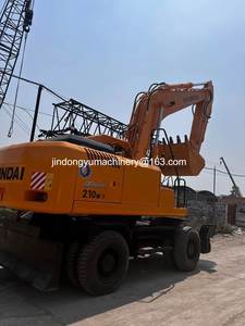 Excavadora de cadenas HYUNDAI 210w-7 de 20 toneladas usada en stock con componentes de caja de cambios y rodamientos 215-7 215VS - Product Image 2