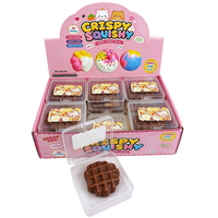 Jouets à presser en argile souple en forme de beignets croustillants DIY, sans rebond, bruyants