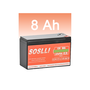 Lifepo4ディープサイクルソーラーバッテリーアップ<span class=keywords><strong>12V</strong></span> Lifepo4バッテリー<span class=keywords><strong>12V</strong></span> 7Ah 8AhリチウムイオンLifepo4バッテリーパック<span class=keywords><strong>12V</strong></span> 8ah 20時間 - Product Image 1
