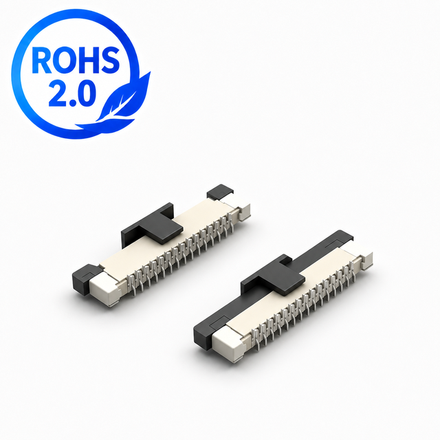 Engineering Grade 0.5mm Flip Lock FPC FFC Connector for Camera Module Interface and Vision Control Board