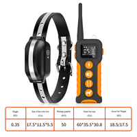 Hundetraining Anti-Bell-Halsband Smart Fernbedienung Schock Vibration Wiederaufladbar Kunststoff Nylon CE FCC Zertifiziert Lagerbestand Großhandel OEM
