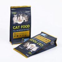 Sacs à fermeture éclair personnalisés en PE/Al, résistants à l'humidité, à fond stable, avec impression en héliogravure, traitement de surface, pour aliments pour chats en PET - Vente en gros