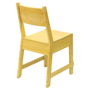 Chinese-style backrest chair, small wooden chair, <b>bamboo</b> dining table chair, household chair with square <b>stool</b>, non-solid wood - Product Image 3