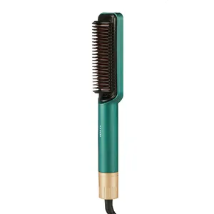 Lisseur électrique 2 en 1, brosse professionnelle à double usage pour lisser les cheveux, chauffage rapide, nouveauté 2020