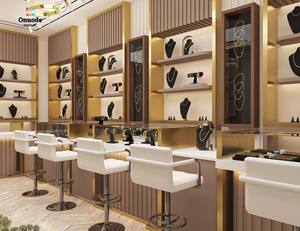 ตู้โชว์เครื่องประดับหรูหราแบบสั่งทำพิเศษพร้อมไฟ LED |   การออกแบบตกแต่งภายในร้านค้าแบบสั่งทำพิเศษสำหรับร้านบูติกระดับพรีเมียม - Product Image 5