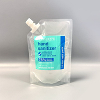 Sachets souples personnalisés avec bec verseur pour shampoing liquide, gel douche, nettoyant, soins de la peau, lessive, 500 ml, 1 L