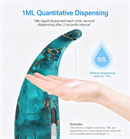 300 ml berührungsloser automatischer Flüssigseifenspender, Infrarot-Sensor, 4 Stufen einstellbar, wasserdicht, für Badezimmer, Küche, Hotel, CE FCC
