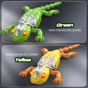 Cadeaux de farce pour enfants Lézard rampant mural intelligent Vente en gros Télécommande Bionique Robot rampant mural Gecko Jouet avec yeux LED - Product Image 5