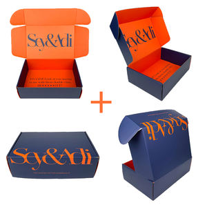 Caja de correo de papel grueso turquesa para ropa de bebé, embalaje de alta calidad - Product Image 5