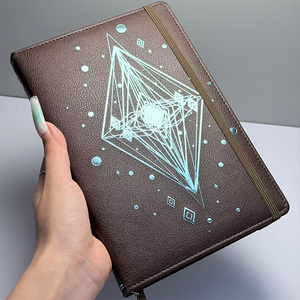 Quaderno Estetico in Pelle PU con Copertina Rigida, Stampa Farfalle, Design Cielo Stellato, Pagine a Righe, Regalo per Scuola e <span class=keywords><strong>Ufficio</strong></span> - Product Image 4