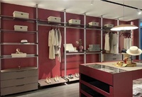 Système de dressing modulaire de luxe avec penderie, étagères et range-chaussures