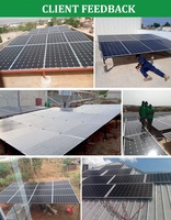 Panneaux solaires de toiture WHC SOLAR 550W monocristallins PERC BIPV N-Type entièrement noirs pour maison