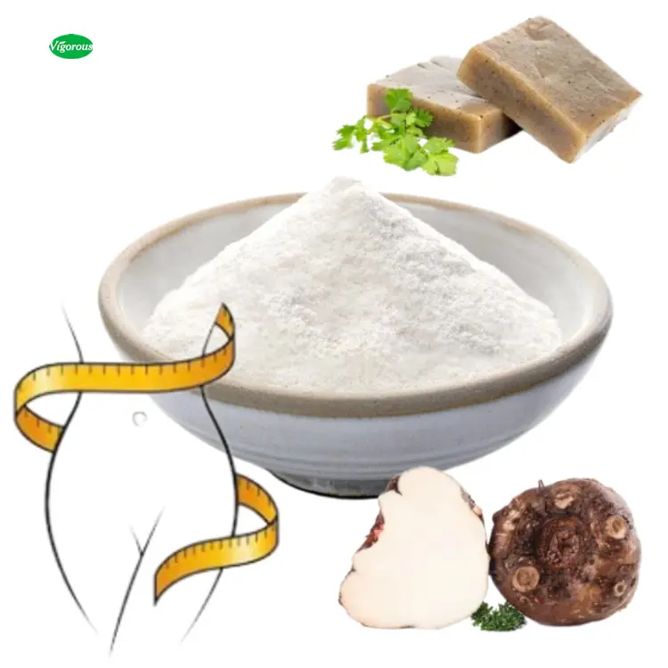 100% EXTRACTO DE glucomannan konjac natural puro/polvo de extracto de glucomannan konjac/polvo de glucomannan konjac 90%