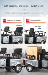 Китайский завод, Лидер продаж, недорогой трехколесный грузовой велосипед на солнечных батареях, 600 Вт, 800 Вт, Электрический трехколесный велосипед, 1000 Вт, скутер для взрослых - Product Image 6