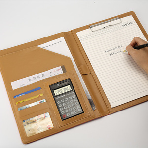 2020 de alta calidad <span class=keywords><strong>A4</strong></span> borrable de cuero de negocios de carpeta de archivo de documento titular cartera padfolio con portapapeles - Product Image 2