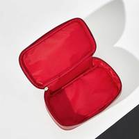 Sac de maquillage en PVC bon marché sac cosmétique accessoires de voyage pour femmes, petite pochette à fermeture éclair organisateur de sac de maquillage pour le voyage ou un usage quotidien