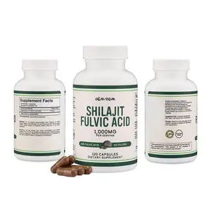 Health Lab Certified GMP Certified Customized Health Brain Health Care Supplement Pure Organic Himalayan Daily Shilajit Capsules