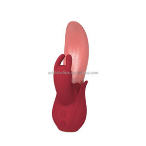 Potente Vibratore a Forma di Lingua con Grande Stimolatore Clitorideo, Vibratore Rabbit con Lingua Realistica per Donne - Product Image 2