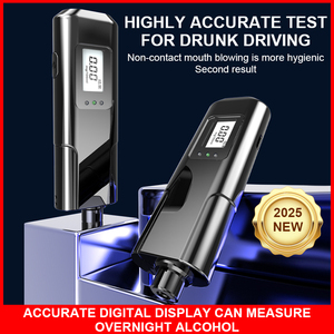 Alcootest portable, marteau de sécurité, capteur semi-conducteur, batterie au lithium. Test d'alcool rapide, précis et sûr avec auto-vérification - Product Image 6
