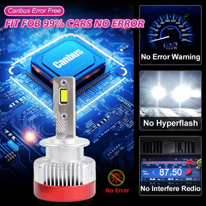 Bombillas LED para Faros Delanteros, Actualizadas, 180W, 6000k, D1S D2S D3S D4S, Xenón HID a LED, Tres Tubos de Cobre, Serie D, Canbus - Product Image 3