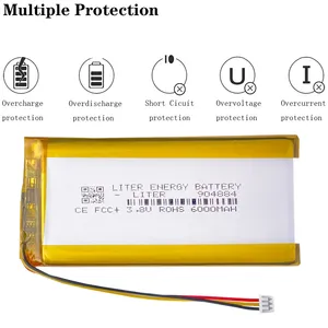 Ganti Baterai Lipo 3.8V 6000mAh 904884 untuk Mesin Game Anbernic RG405V Open Source Handheld - Product Image 4