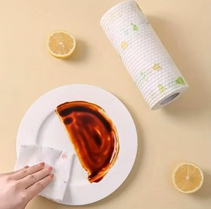 25*25cm Baskılı PP Bezler, Tek Kullanımlık Evrensel Bezler Yağ Emici Su Emici Ev ve Mutfak Temizliği için Hijyenik - Product Image 6