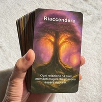 Vente en gros de cartes Oracle Forêt Italienne, jeu de 56 cartes, emballage plat 7x12cm, 300GSM, respectueux de l'environnement, coins arrondis, guidance spirituelle
