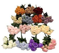 Fleur artificielle Rose réaliste tige unique fausse soie Rose Bouquet pour fête de mariage maison pièce maîtresse décor