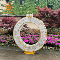 Fabrik luces de Navidad Para Arbol große Outdoor LED 3D Ring Motiv Licht für Weihnachten und Neujahr Party Dekorationen