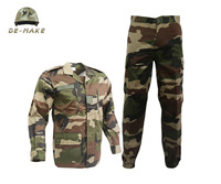Uniforme tactique numérique camouflage FI pour hommes, chemise et pantalon de chasse en coton Ripstop, coutures renforcées