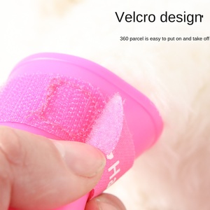 प्रीमियम वाटरप्रूफ नॉन-स्लिप डॉग वर्षा बूट्स, गर्म इको रेसिन सामग्री, पिल्ले और बिल्लियों के लिए आउटडोर ऑल-सीज़न सुरक्षा, पालतू जूते - Product Image 4