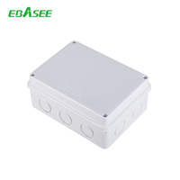 Boîte de projet en plastique de haute qualité Boîte de jonction étanche ronde plate IP65 avec boîte de jonction ABS pour presse-étoupe