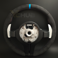 Volant M complet avec bande supérieure bleue et garniture en carbone pour BMW F01 F07 F10 F15 F20 F30 F31 F32 F33 F34 F35 F36 F80 F90