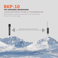Microphone dynamique UHF Micro d'enregistrement de studio Plug-play professionnel sans fil pro double bruit de microphone
