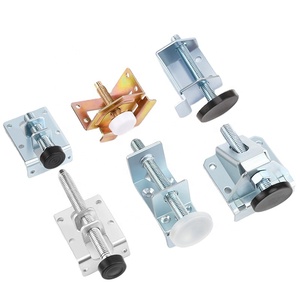 JIUFA Side Mount Đồ Nội Thất Bằng Thép Hạng Nặng Chân Cân Bằng Điều Chỉnh Chiều Cao Với Chân Tròn Lý Tưởng Cho Bàn Để Bàn - Product Image 1