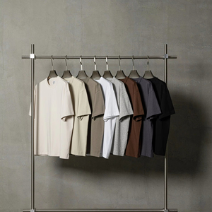 Camiseta de Manga Corta para Hombre con Logotipo Personalizado, Color Sólido, 100% Algodón, Suave y Transpirable, Corte Regular, Esencial para el Verano, 220 Gramos, Estilo Hip Hop - Product Image 1