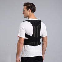 Ceinture de soutien lombaire renforcée pour correction de posture, gilet réglable pour le dos, sangle de soutien des épaules, attelle de protection de la colonne vertébrale et du cou