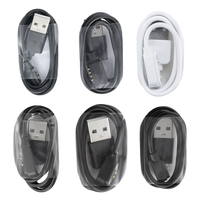 Câble de charge magnétique USB 2.0 à broches Pogo 2 broches 2,54 mm avec gaine en PVC/TPE pour montre connectée LS02