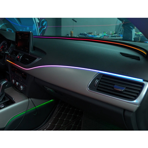 Éclairage ambiant dynamique 64 couleurs pour Audi A7 2012-2018, accessoires de mise à niveau de l'éclairage LED intérieur de la voiture - Product Image 2