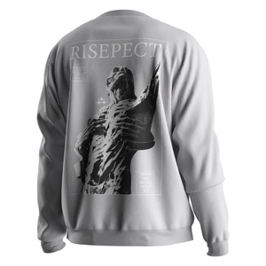 Sweat-shirt confortable à col rond, design unisexe, mélange de polyester de qualité supérieure, pull chaud, style athlétique, haut décontracté et tendance - Product Image 3