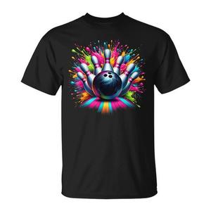 T-shirt coloré pour le jour du jeu de bowling, design vibrant pour les amateurs de bowling - Product Image 1